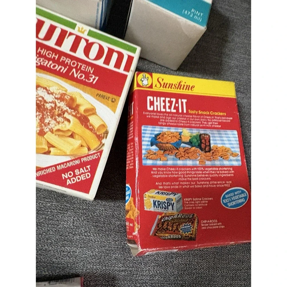Vintage Play‎ Kitchen Food Name Brand Grocery Items Boxes - 15 Different Items